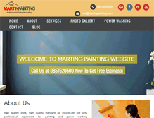 Tablet Screenshot of martin-painting.com